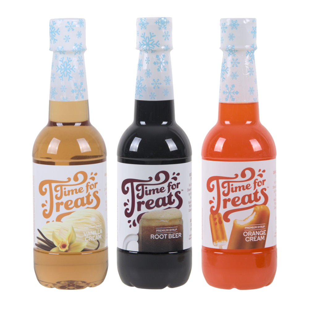 Syrup 3-Pack - Root Beer, Vanilla Cream, Orange Cream