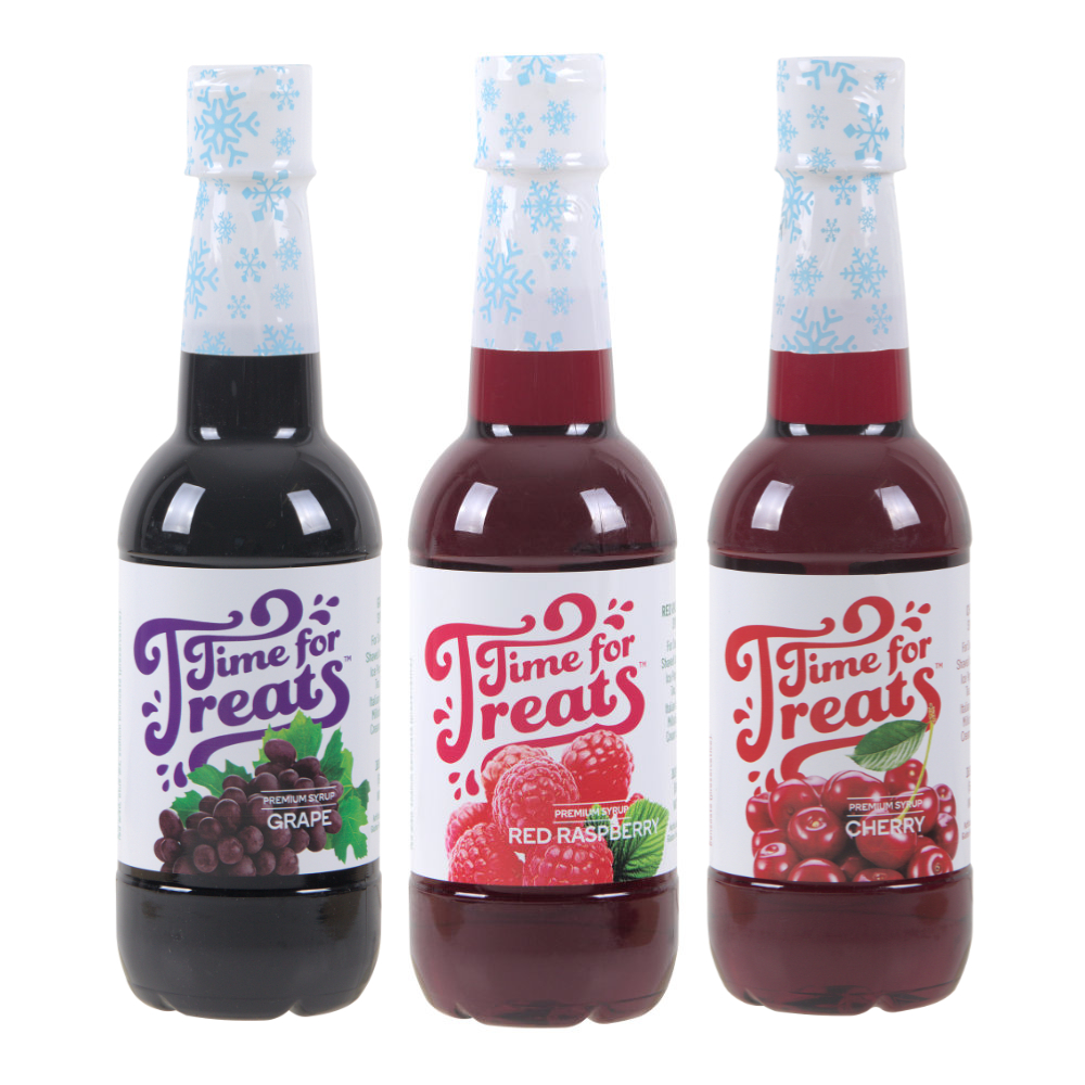 Syrup 3-Pack - Grape, Cherry, and Red Raspberry