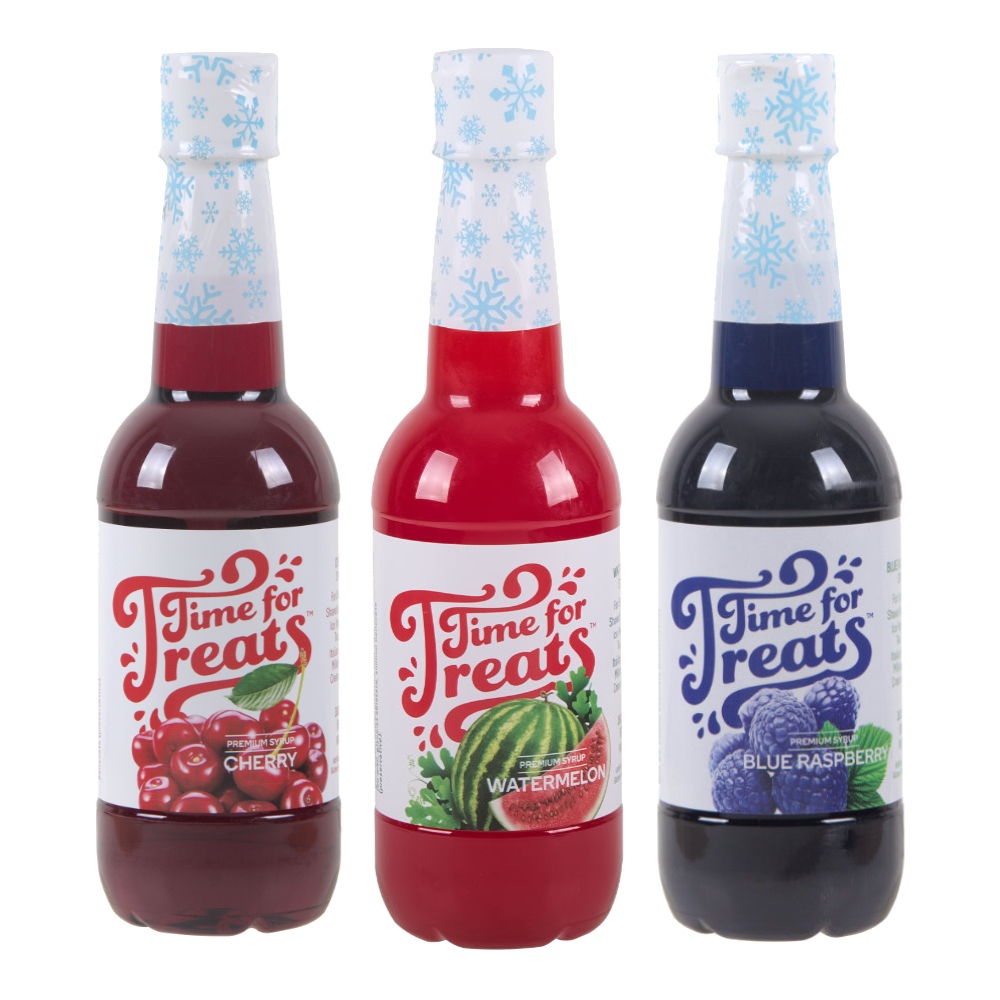 Syrup 3-Pack - Cherry, Blue Raspberry & Watermelon